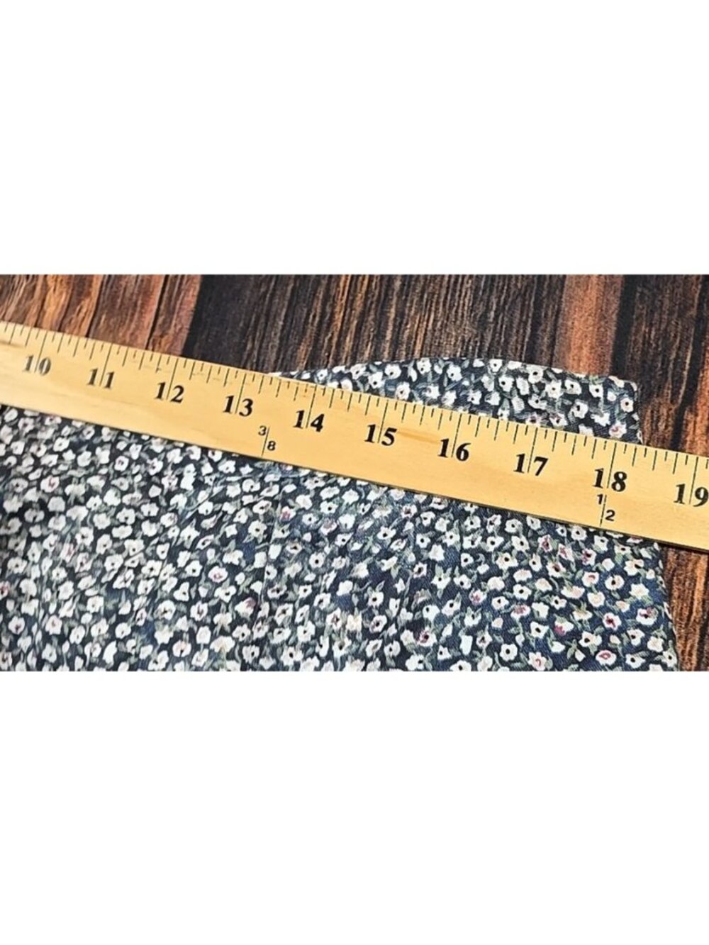 We Too Sportswear Vtg Midi Floral Skirt Rayon Elastic Waist USA Made Women's 22 - Picture 3 of 9